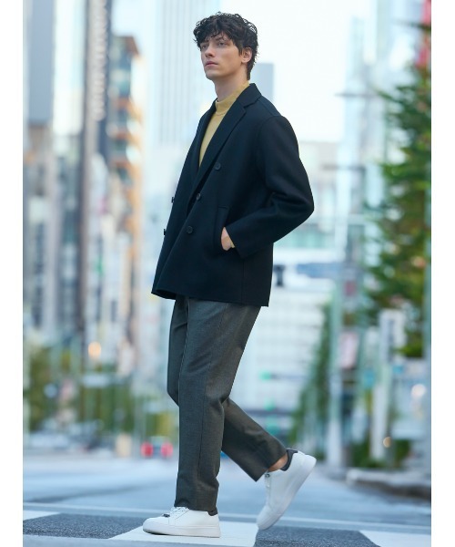 AOURE（アウール）の「WOOL REVER GIACCONE（ピーコート）」 - WEAR