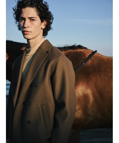 AOURE（アウール）の「WOOL REVER GIACCONE（ピーコート）」 - WEAR