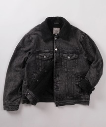 make a ray!（メイク ア レイ！）の「【71】ヴィンテージライク 裏ボア デニム ジャケット/Gジャン/アメカジ（デニムジャケット）」