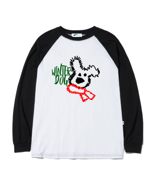 ESCAPEFROM(エスケープフロム)の「ウィンター ドッグプリント ロングスリーブ ブラック(Tシャツ/カットソー・レディース・その他・MEDIUM/LARGE/SMALL)」の1枚目の写真