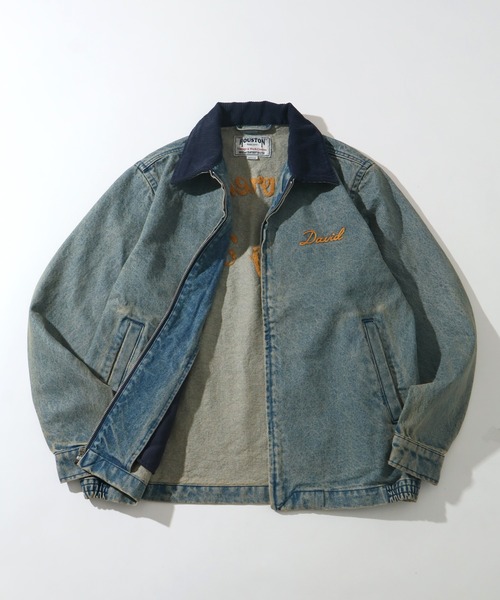 セール】【HOUSTON/ヒューストン】DENIM HARRINGTON JACKET/デニム