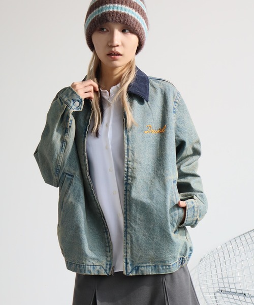 セール】【HOUSTON/ヒューストン】DENIM HARRINGTON JACKET/デニム