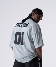 FREEDOM（フリーダム）の「メッシュラグビージャージ（グレー）（Tシャツ/カットソー）」