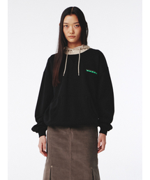 Logo ALVY Hoodie UNISEX Black Beige