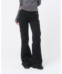 Misekiseoul ミセキソウル　パンツセット セール】Shifted snap pants BLACK（その他パンツ）｜Miseki SEOUL