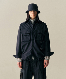 MUSINSA STANDARD（ムシンサスタンダード）の「[シティレジャー] リップストップオーバーサイズカーゴシャツ [ネイビー]（シャツ/ブラウス）」