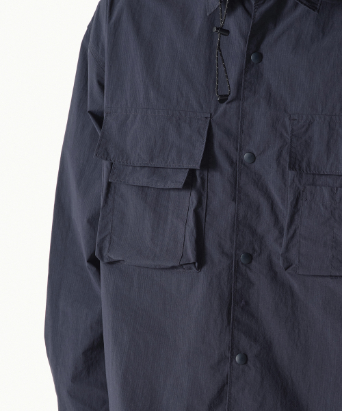MUSINSA STANDARD（ムシンサスタンダード）の「[シティレジャー] リップストップオーバーサイズカーゴシャツ [ネイビー]（シャツ/ブラウス・メンズ・その他・X-LARGE/XX-LARGE/MEDIUM/LARGE）」の7枚目の写真