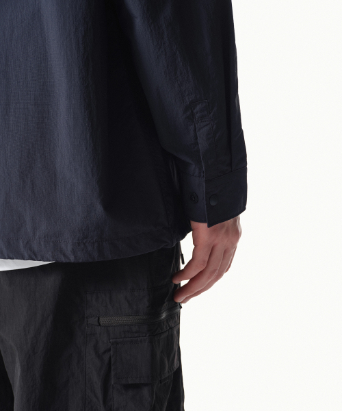 MUSINSA STANDARD（ムシンサスタンダード）の「[シティレジャー] リップストップオーバーサイズカーゴシャツ [ネイビー]（シャツ/ブラウス・メンズ・その他・X-LARGE/XX-LARGE/MEDIUM/LARGE）」の10枚目の写真