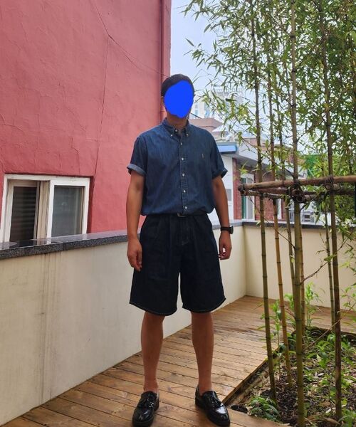 TRILLION(トリリオン)の「レインスロップツータックバミューダデニムショーツ(INDIGO)(その他パンツ・レディース・その他・MEDIUM/LARGE/X-LARGE)」の14枚目の写真