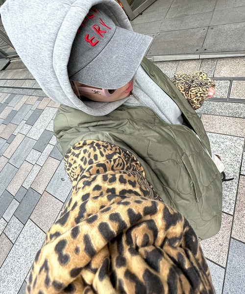Alley Tokyo(アリートーキョー)の「【MENDL'S】キルティング×ヒョウ柄BIGブルゾン(ブルゾン・レディース・カーキ・FREE)」の15枚目の写真