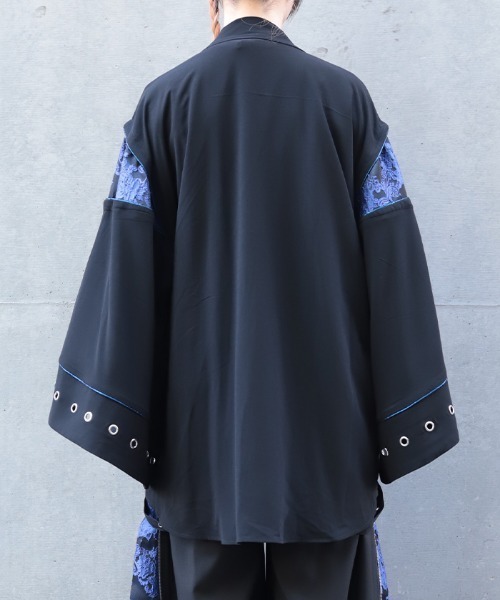 REZEN（リゼン）の「ジャガード切替ハトメ羽織（その他アウター・メンズ・ブルーパープル/ピンク・MEDIUM/LARGE）」の4枚目の写真