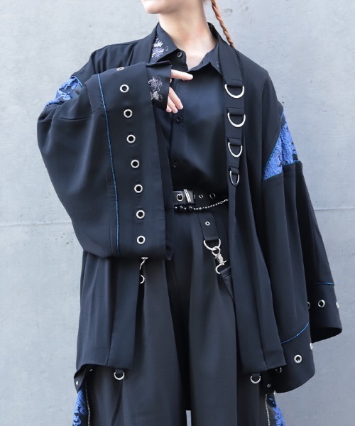 REZEN（リゼン）の「ジャガード切替ハトメ羽織（その他アウター・メンズ・ブルーパープル/ピンク・MEDIUM/LARGE）」の6枚目の写真