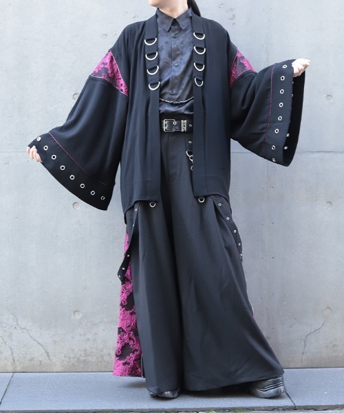 REZEN（リゼン）の「ジャガード切替ハトメ羽織（その他アウター・メンズ・ブルーパープル/ピンク・MEDIUM/LARGE）」の9枚目の写真