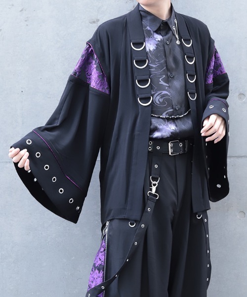 REZEN（リゼン）の「ジャガード切替ハトメ羽織（その他アウター・メンズ・ブルーパープル/ピンク・MEDIUM/LARGE）」の15枚目の写真