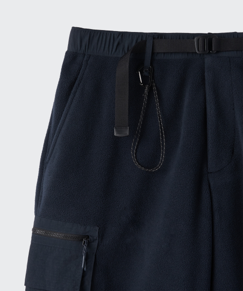 MUSINSA STANDARD（ムシンサスタンダード）の「[シティレジャー] ポーラフリースベルト付きカーゴパンツ [ネイビー]（スウェットパンツ・メンズ・その他・MEDIUM/LARGE/X-LARGE/XX-LARGE/SMALL）」の5枚目の写真