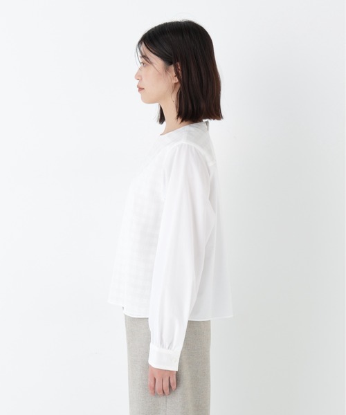 human woman(ヒューマンウーマン)の「◆【ウォッシャブル】レースドッキングプルオーバー(シャツ/ブラウス・レディース・ブラック/ホワイト・MEDIUM)」の9枚目の写真