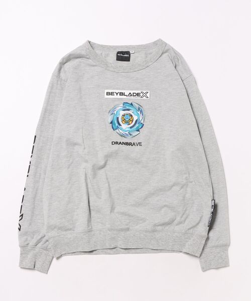 BEYBLADE X 長袖Tシャツ ロゴワッペン ベイブレード エックス（Tシャツ