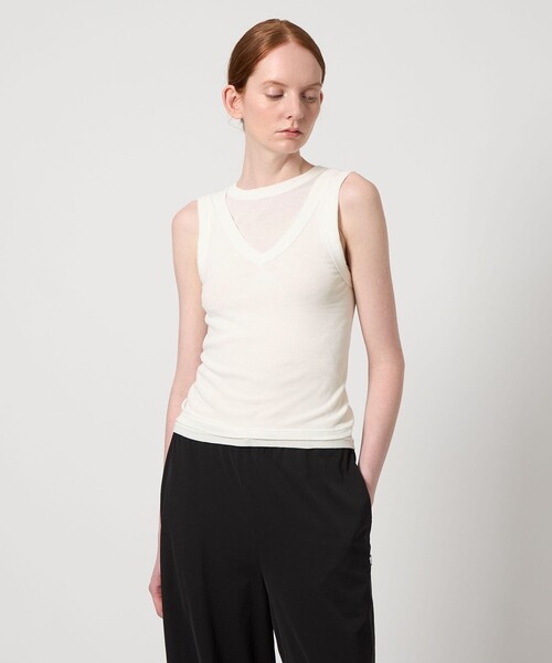 セール】＜Pheeta＞Hedy シアー レイヤード タンクトップ/014C-CU1（T