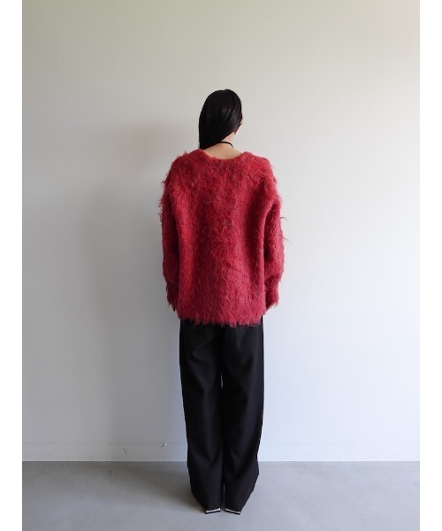 セール】Carl Shaggy Knit Cardigan/カールシャギーニットカーディガン