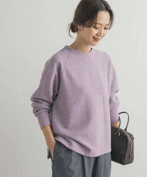 URBAN RESEARCH DOORS（アーバンリサーチドアーズ）の「『WEB/一部店舗限定カラー』ラグランフレアプルオーバー（Tシャツ/カットソー・レディース・チャコールグレー/パープル/ミント/グレー・MEDIUM）」の4枚目の写真