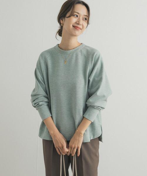 URBAN RESEARCH DOORS（アーバンリサーチドアーズ）の「『WEB/一部店舗限定カラー』ラグランフレアプルオーバー（Tシャツ/カットソー・レディース・チャコールグレー/パープル/ミント/グレー・MEDIUM）」の3枚目の写真