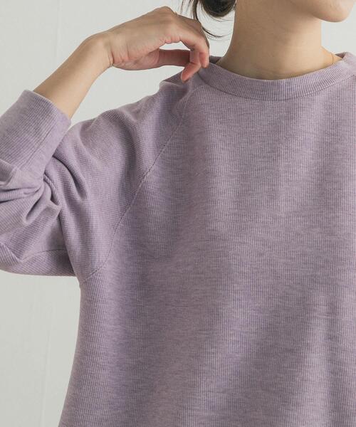 URBAN RESEARCH DOORS（アーバンリサーチドアーズ）の「『WEB/一部店舗限定カラー』ラグランフレアプルオーバー（Tシャツ/カットソー・レディース・パープル/ミント/チャコールグレー/グレー・MEDIUM）」の6枚目の写真