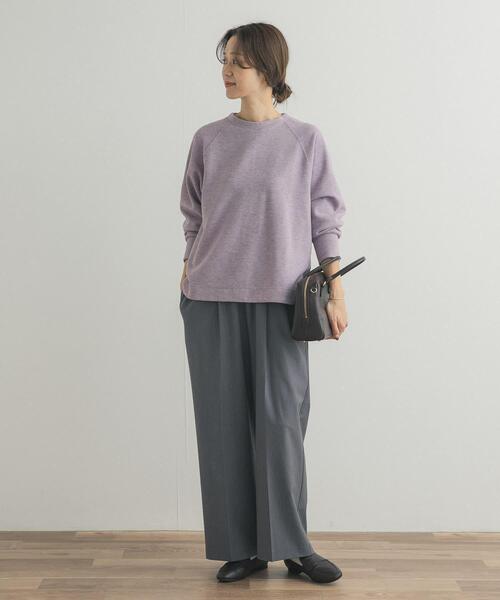 URBAN RESEARCH DOORS（アーバンリサーチドアーズ）の「『WEB/一部店舗限定カラー』ラグランフレアプルオーバー（Tシャツ/カットソー・レディース・パープル/ミント/チャコールグレー/グレー・MEDIUM）」の7枚目の写真