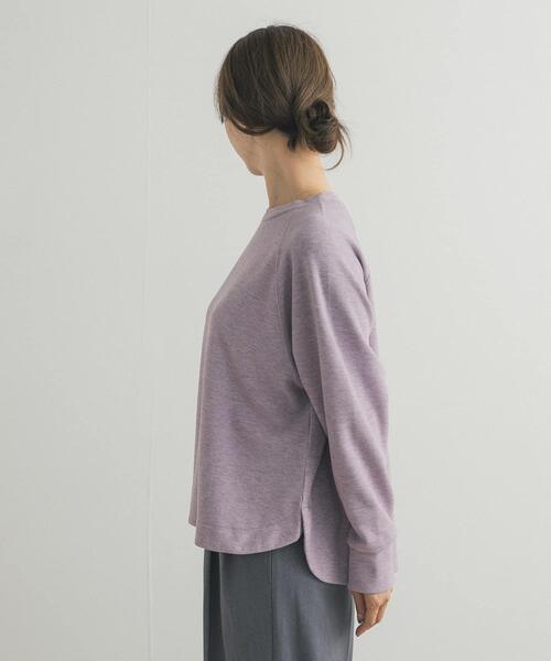 URBAN RESEARCH DOORS（アーバンリサーチドアーズ）の「『WEB/一部店舗限定カラー』ラグランフレアプルオーバー（Tシャツ/カットソー・レディース・チャコールグレー/パープル/ミント/グレー・MEDIUM）」の21枚目の写真