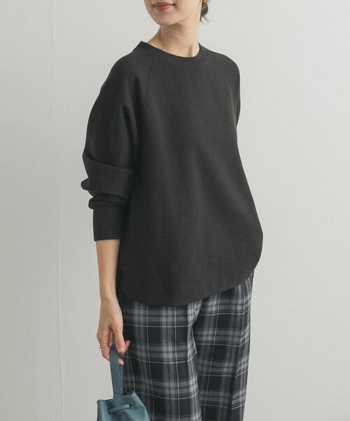 URBAN RESEARCH DOORS（アーバンリサーチドアーズ）の「『WEB/一部店舗限定カラー』ラグランフレアプルオーバー（Tシャツ/カットソー・レディース・パープル/ミント/チャコールグレー/グレー・MEDIUM）」の13枚目の写真