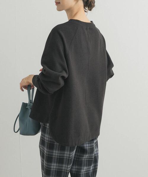 URBAN RESEARCH DOORS（アーバンリサーチドアーズ）の「『WEB/一部店舗限定カラー』ラグランフレアプルオーバー（Tシャツ/カットソー・レディース・チャコールグレー/パープル/ミント/グレー・MEDIUM）」の15枚目の写真