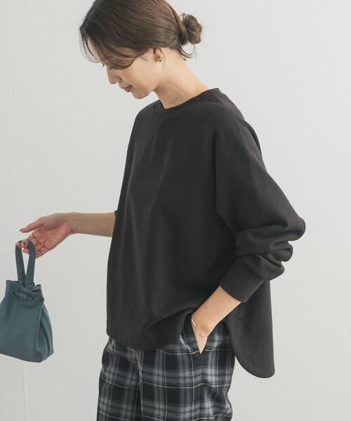 URBAN RESEARCH DOORS（アーバンリサーチドアーズ）の「『WEB/一部店舗限定カラー』ラグランフレアプルオーバー（Tシャツ/カットソー・レディース・チャコールグレー/パープル/ミント/グレー・MEDIUM）」の16枚目の写真