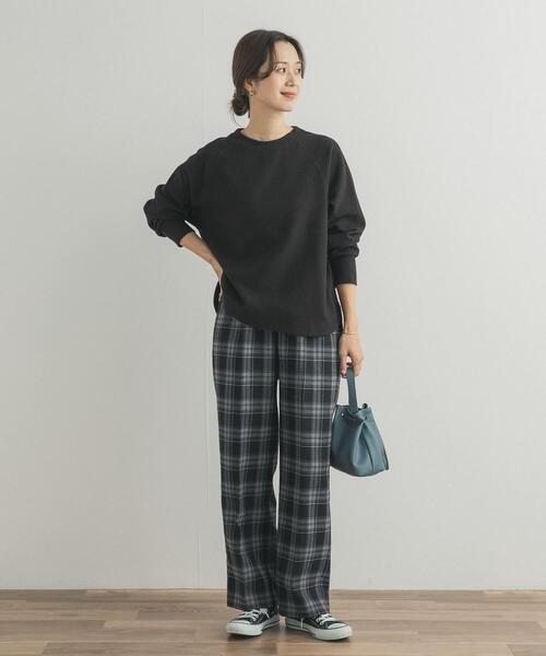 URBAN RESEARCH DOORS（アーバンリサーチドアーズ）の「『WEB/一部店舗限定カラー』ラグランフレアプルオーバー（Tシャツ/カットソー・レディース・チャコールグレー/パープル/ミント/グレー・MEDIUM）」の19枚目の写真