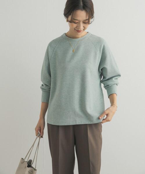 URBAN RESEARCH DOORS（アーバンリサーチドアーズ）の「『WEB/一部店舗限定カラー』ラグランフレアプルオーバー（Tシャツ/カットソー・レディース・チャコールグレー/パープル/ミント/グレー・MEDIUM）」の13枚目の写真