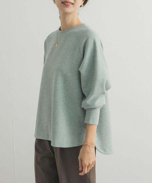 URBAN RESEARCH DOORS（アーバンリサーチドアーズ）の「『WEB/一部店舗限定カラー』ラグランフレアプルオーバー（Tシャツ/カットソー・レディース・チャコールグレー/パープル/ミント/グレー・MEDIUM）」の5枚目の写真