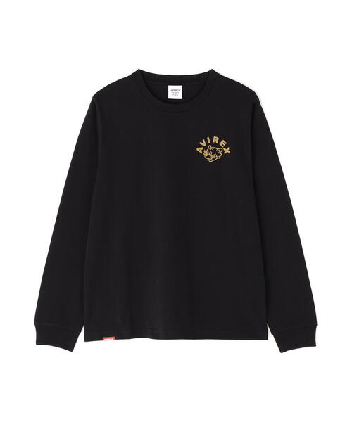 AVIREX(アヴィレックス)の「《WEB&DEPOT限定》TOMCAT L/S T-SHIRT(Tシャツ/カットソー・レディース・ブラック/ネイビー/ホワイト/レンガ・F)」の11枚目の写真