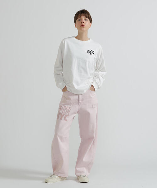 AVIREX(アヴィレックス)の「《WEB&DEPOT限定》TOMCAT L/S T-SHIRT(Tシャツ/カットソー・レディース・ブラック/ネイビー/ホワイト/レンガ・F)」の14枚目の写真
