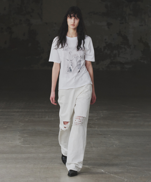 INSILENCE WOMEN(インサイレンスウーマン)の「ディストレスドピンタックデニム WHITE(デニムパンツ・レディース・その他・X-SMALL/SMALL/MEDIUM/LARGE)」の21枚目の写真
