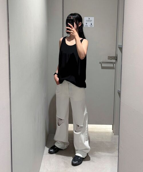 INSILENCE WOMEN(インサイレンスウーマン)の「ディストレスドピンタックデニム WHITE(デニムパンツ・レディース・その他・X-SMALL/SMALL/MEDIUM/LARGE)」の15枚目の写真
