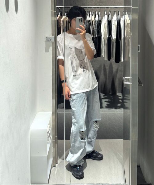 INSILENCE WOMEN(インサイレンスウーマン)の「ディストレスドピンタックデニム WHITE(デニムパンツ・レディース・その他・X-SMALL/SMALL/MEDIUM/LARGE)」の13枚目の写真