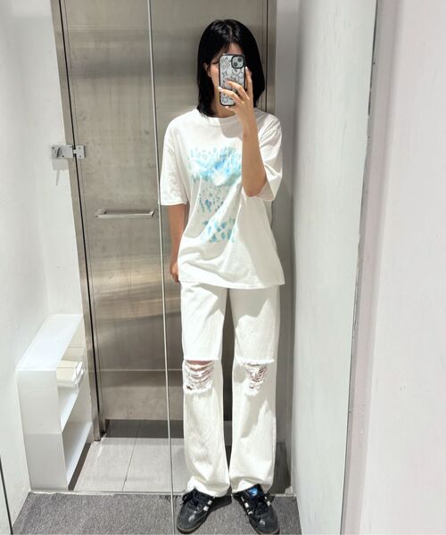 INSILENCE WOMEN(インサイレンスウーマン)の「ディストレスドピンタックデニム WHITE(デニムパンツ・レディース・その他・X-SMALL/SMALL/MEDIUM/LARGE)」の12枚目の写真