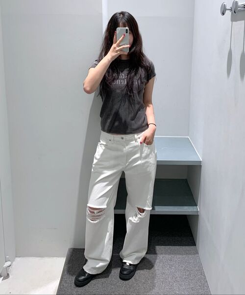 INSILENCE WOMEN(インサイレンスウーマン)の「ディストレスドピンタックデニム WHITE(デニムパンツ・レディース・その他・X-SMALL/SMALL/MEDIUM/LARGE)」の11枚目の写真