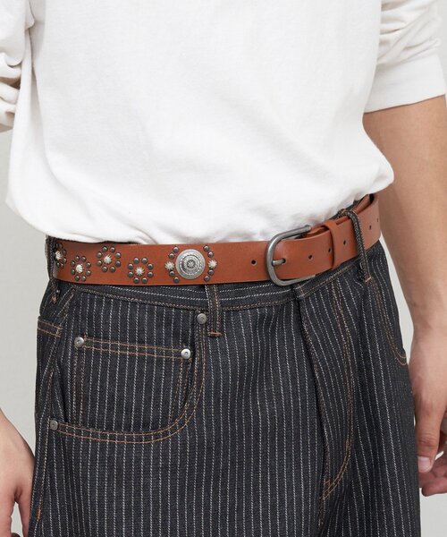 CIAOPANIC（チャオパニック）の「アソートスタッズベルト（ベルト・メンズ・シルバー/ダークブラウン/ブラウン/ブラック・FREE）」の4枚目の写真