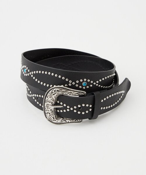 CIAOPANIC（チャオパニック）の「アソートスタッズベルト（ベルト・メンズ・シルバー/ダークブラウン/ブラウン/ブラック・FREE）」の5枚目の写真