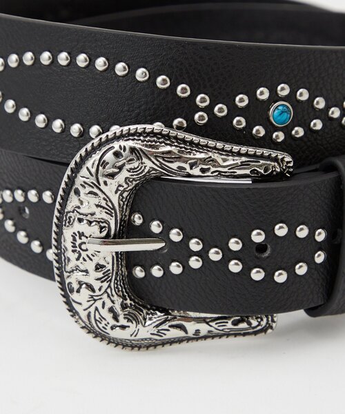 CIAOPANIC（チャオパニック）の「アソートスタッズベルト（ベルト・メンズ・シルバー/ダークブラウン/ブラウン/ブラック・FREE）」の6枚目の写真