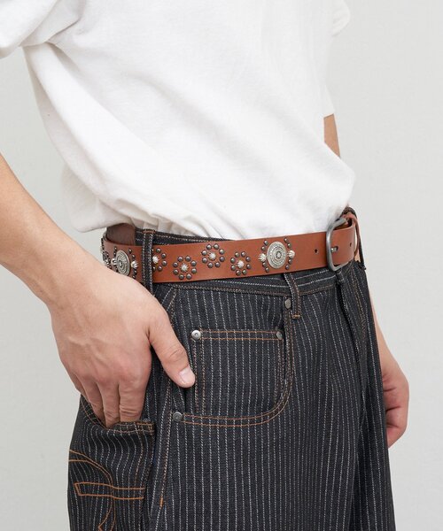 CIAOPANIC（チャオパニック）の「アソートスタッズベルト（ベルト・メンズ・シルバー/ダークブラウン/ブラウン/ブラック・FREE）」の10枚目の写真