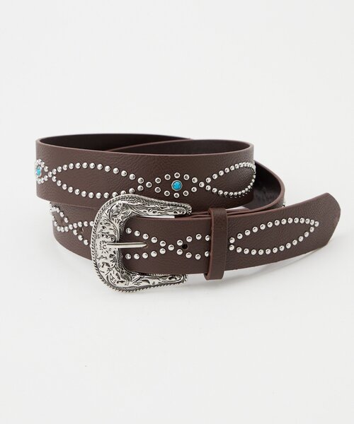 CIAOPANIC（チャオパニック）の「アソートスタッズベルト（ベルト・メンズ・シルバー/ダークブラウン/ブラウン/ブラック・FREE）」の16枚目の写真