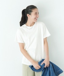 Live in comfort | リブ　イン　コンフォート　吸湿発熱コットン素材のこだわりほか綿半袖白Ｔシャツ(Tシャツ/カットソー)