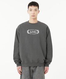 FLOWER OVAL SWEATSHIRT charcoal