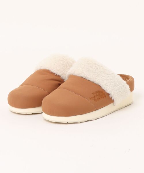 THE NORTH FACE(ザノースフェイス)の「【THE NORTH FACE】MULE SLIPPER FLEECE(スリッポン・レディース・ブラウン/ベージュ・23cm/24cm)」の1枚目の写真