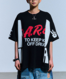 SCHISM INDUCING（スキズムインデューシング）の「FAKE REWORKED T SHIRT_BLACK（Tシャツ/カットソー）」